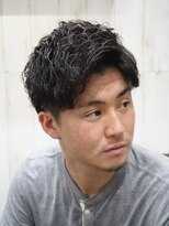 ヨシザワインク プレミアム 横浜 桜木町店(YOSHIZAWA Inc. PREMIUM)&nbsp;メンズスパイラルパーマツーブロックリバースショート