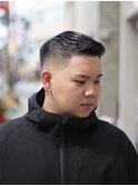 MAN’S HAIR/波巻き/ハイライト/束感<理容室><府中駅>