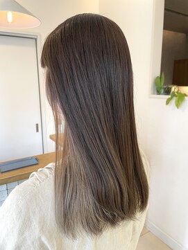 リアン(Lien) インナーくすみベージュ/セミロングヘア