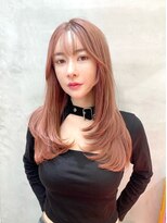 ロンドアベニール 北千住(Lond avenir)&nbsp;レイヤーカット　ピンクブラウン　西田大樹