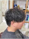 メンズツイストスパイラルパーマウルフスパイラルパーマ仙台