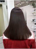 大人可愛い♪♪ピンクカラー×透け感グレー【Zina渋谷本店】