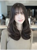 【高橋大】20代30代40代レイヤー小顔ナチュラル前髪あり後れ毛85