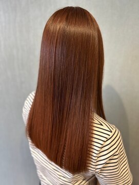 シャトン(chaton) つや髪/縮毛矯正/ブリーチなしベージュカラー