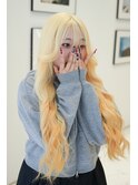 10代20代ブロンドヘア抜きっぱなし金髪