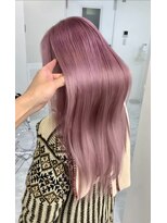 テラ 仙台(Tera)&nbsp;色落ちがミルクティーになるピンクヘアー/ 髪質改善 / 毛髪化学