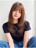 rileyレイヤーセミロング