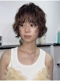 ショート/ショートパーマ/ニュアンスパーマ/ハイライトカラー