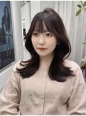 レイヤーカット/韓国レイヤー/韓国ヘア/顔まわり/似合わせ