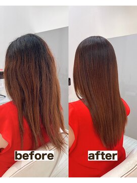 シゲ 自由が丘店(SHIGE) 乾かすだけでまとまる地毛風髪質改善ストレート40代50代縮毛矯正