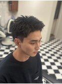 波巻きツイストスパイラルリバースセンターパートニュアンスパT