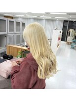 スウェル(SWELL)&nbsp;エクステで作るブロンドロング
