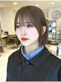 ボブ レイヤーボブ ぱっつんボブ