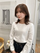 ケシキ大名(keshiki)&nbsp;韓国風ミディアムレイヤースタイル/keshiki大名KAZU
