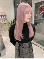 ステラ ヘア デザイン サロン(STELLA hair design salon)&nbsp;クリアピンク×ロング【浅野】