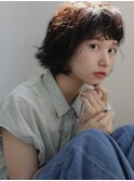無造作パーマスタイル【ボブニュアンスパーマ】