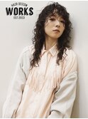 カジュアルカーリースパイラルパーマ　ウルフバングス