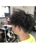 フェードブロック ツイストパーマ