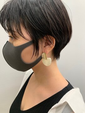 クイーン バイ ノイズ 西院(QUEEN by noism) ショート ハンサムショート マッシュショート マロンベージュ