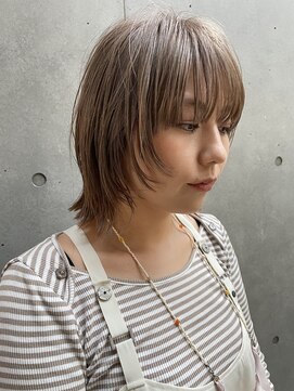 エッセンス(THE ESSENCE) pail blond切りっぱなしボブエアリーロング美髪ピンクブラウン