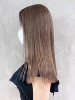 アイティーバイアルバム 下北沢店(IT by ALBUM)&nbsp;グレージュロング_ショコラベージュボブルフ_ba343531