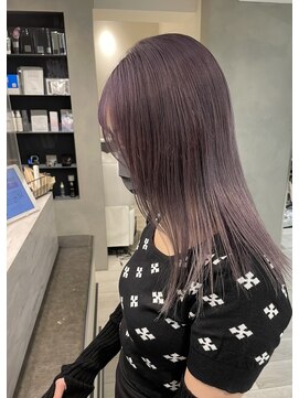 ヘアー ミッション 心斎橋店(hair Mission) ラベンダー・パープル　ブリーチスタイル