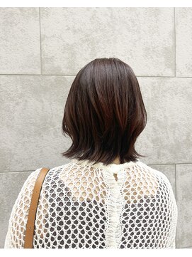 アクトジャパン グランドセントラル 博多リバレイン店(ACT JAPAN GRAND CENTRAL) 外ハネレイヤー/ピンクブラウンカラー/くびれショート