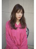 natural brown×セミロング