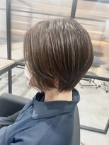 フープヘアー(HOOP.HAIR) 極細ハイライト×ショートボブ♪