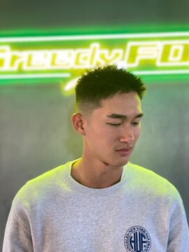 グリーディーフォックス 三軒茶屋(GreedyFOX) 波巻き/マッシュパーマ/ウルフ/ハイライト<理容室>三軒茶屋