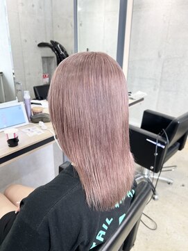 アジールヘア 赤羽駅南口店(agir hair) ハイトーンピンクミルクティーカラー