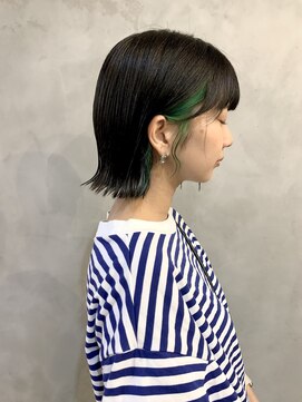 テテコケット(tete coquette) インナーカラー×ボブ