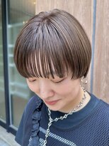 ヘアーメイクオズ(hair make O/S) ハイライト/ショート/ナチュラルベージュ/ツヤ/大人
