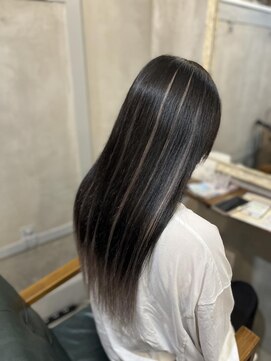 ルフレ 新宿本店1st(Reflet) プルエクステ/バレイヤージュ/シルバー