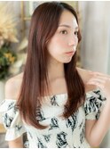 かきあげバング艶感ストレートセンターパートa大宮20代30代40代