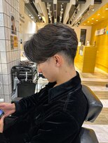 ルースト 京都河原町店(ROOST)&nbsp;ニュアンスパーマセンターパートセンター分け毛流れ