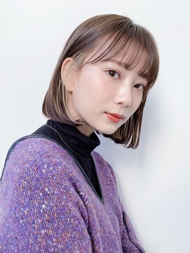 ロンド ロワール 門前仲町(Lond Loire) ボブショートボブ縮毛矯正ベージュグレージュ門前仲町