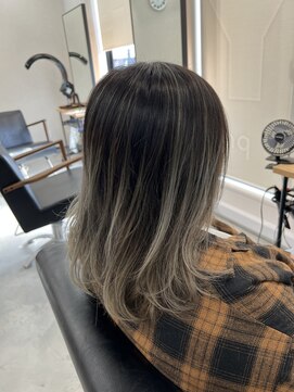 シアン(cyan.) バレイヤージュ