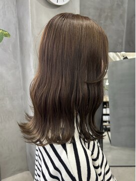 テトヘアー(teto hair) オリーブベージュ、ブリーチなし、透明感カラー