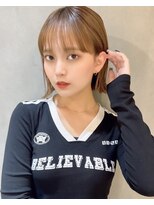 ロンドロゼ 池袋(Lond rose)&nbsp;メルティカラー似合わせカットウェーブミディアム縮毛矯正