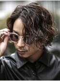 原宿ニュアンスサーフカールメンズパーマメンズボブ緩め30代◆