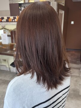 アンジュ 篠ノ井店(ange) レイヤースタイル/髪質改善カラー/トープグレージュ