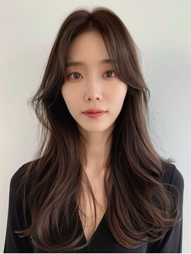 アース 相模大野店(EARTH) 40代50代◎冬の大人美人かき分け前髪×髪質改善