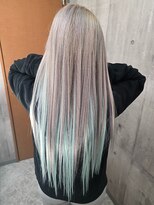 フォックス 四日市店(FOX)&nbsp;ヘアエクステ/ロング/デザインカラー/ホワイトミント