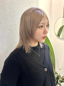 エクテ(ecouter) シャギーウルフミルクティーブラウンシャンパンベージュ