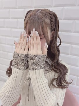 リルミー(Lilme) ふわふわ編み上げハーフツイン＊まゆ＊大須/矢場町