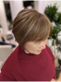 【白髪染め卒業/初来店時】まずは明るいベージュに着地