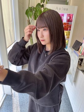 美容室 サワコ 国府店(SAWAKO) 室内も可愛い柔色チョコレートブラウン