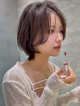 アンフィニー 仙台(ANFINI) 仙台レイヤーカットミルクティーブロンドダークブルーグレージュ