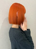 ジーナ 近鉄奈良(Zina)&nbsp;オレンジ/近鉄奈良/切りっぱなしボブ/学割/暖色
